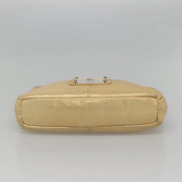 BURBERRY Blue Label Hand Bag Leather 2way Gold - Picture 5 of 15